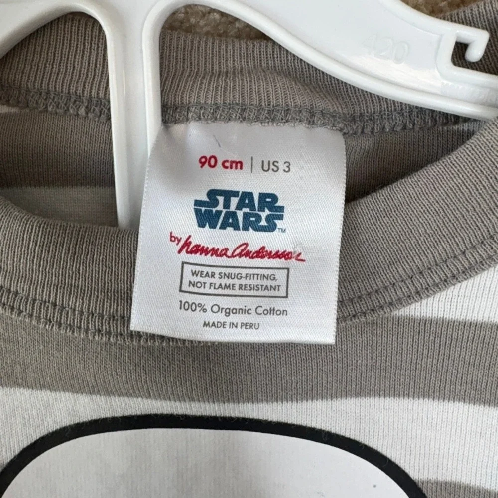 Hanna Andersson STAR WARS Pajama Set pjs Size 3 3T 90cm Long‎ Sleeve